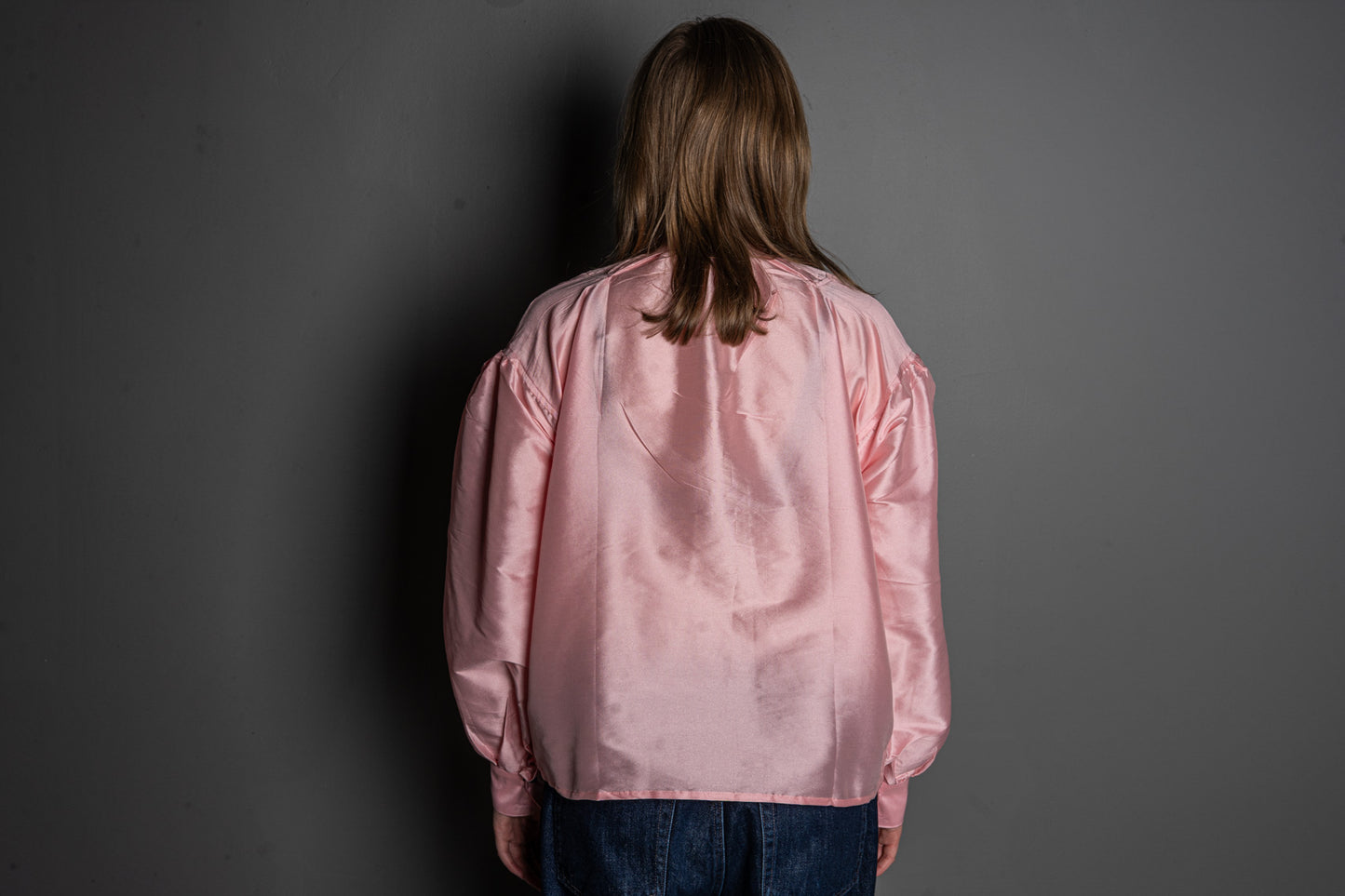 Silkeskjorte lys rosa