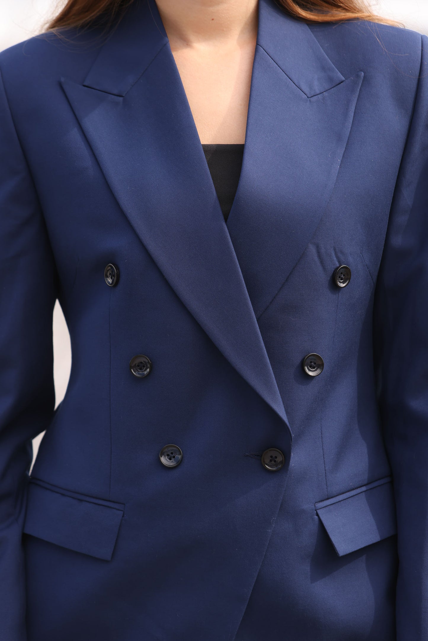 Damedress mørkeblå